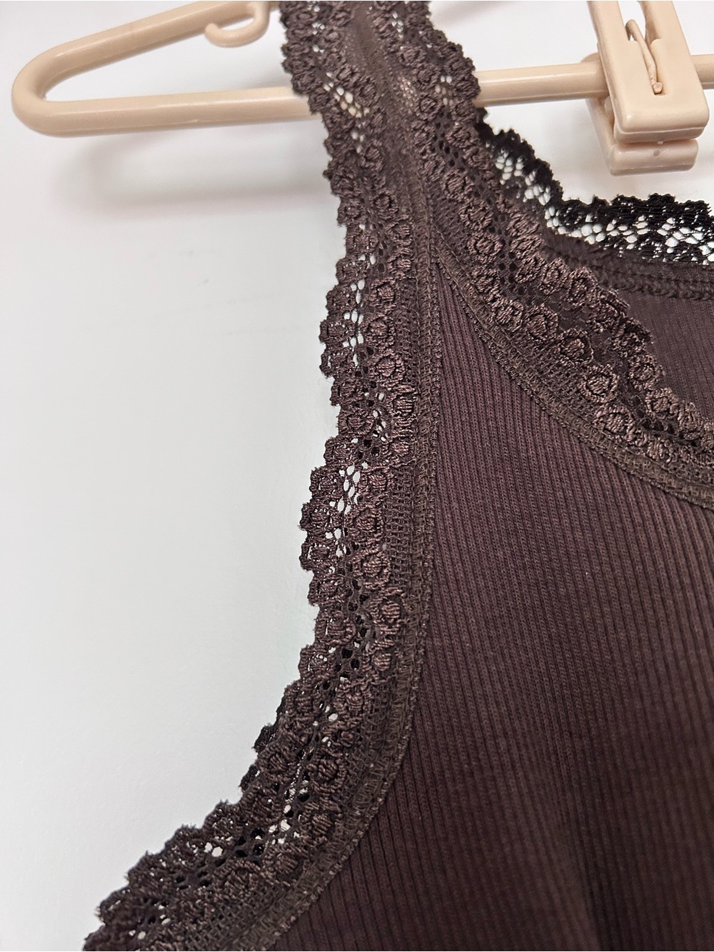 Y2K Apt 9 Cami Top Large Crochet Lace Tank sz L - Picture 4 of 10